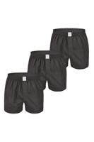 MG-1 MG-1 Heren Wijde Boxershorts Geweven Katoen Effen Grijs 3-Pack