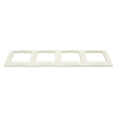 Berker B S1 Afdekraam | Inbouw | 4-voudig | Polarwit - 66.033.26