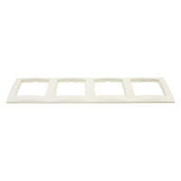 Berker B S1 Afdekraam | Inbouw | 4-voudig | Polarwit - 66.033.26