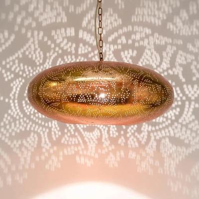 Hanglamp koper &apos;Fil&apos; Oosterse hanglamp filigrain stijl ufo vintage koper 45 cm