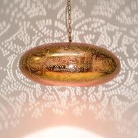 Hanglamp koper &apos;Fil&apos; Oosterse hanglamp filigrain stijl ufo vintage koper 45 cm