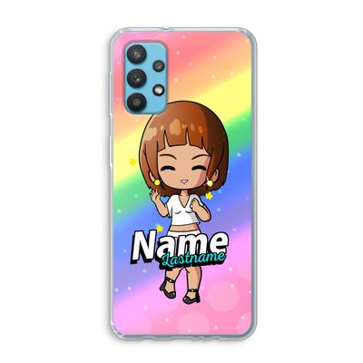 Chibi Maker vrouw: Samsung Galaxy A32 4G Transparant Hoesje