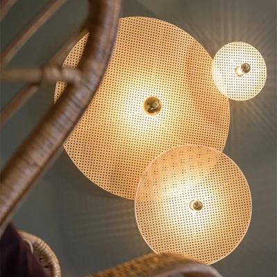 RattanHikari Handgemaakte Japanse Bamboe Wandlamp