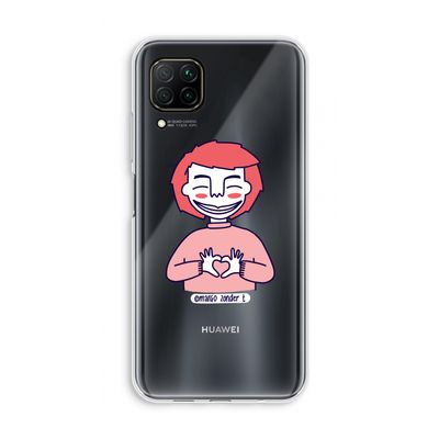 Hartje: Huawei P40 Lite Transparant Hoesje