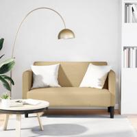 Loveseat bank 109 cm corduroy stof lichtgroen grijs
