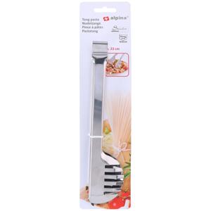 Alpina Pasta serveer tang - serveer bestek - zilver - rvs - 23 cm