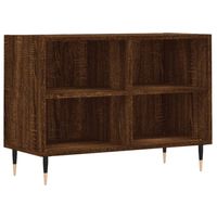 vidaXL Tv-meubel 69,5x30x50 cm bewerkt hout bruin eikenkleur