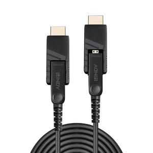 LINDY 38321 HDMI-kabel Aansluitkabel HDMI-micro-D-stekker, HDMI-micro-D-stekker 20.00 m Zwart