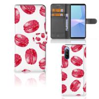 Sony Xperia 10 III | Book Cover | Pink Macarons | Portemonnee hoesje