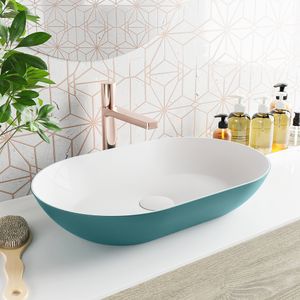 MONDIAZ ONNI Waskom solid surface 55cm kleur Smag / Talc