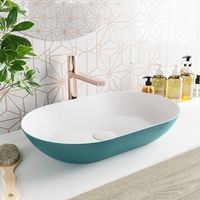 MONDIAZ ONNI Waskom solid surface 55cm kleur Smag / Talc