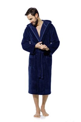 Morgenstern Morgenstern Marc Heren Badjas nachtblauw XL