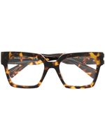 Miu Miu Eyewear lunettes de vue à monture carrée - Marron