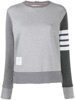 Thom Browne sweat à 4 bandes contrastantes - Gris - thumbnail