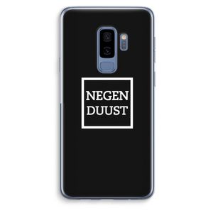 Negenduust black: Samsung Galaxy S9 Plus Transparant Hoesje