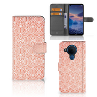 Nokia 5.4 Telefoon Hoesje Pattern Orange - thumbnail