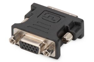 Digitus AK-320504-000-S DVI / VGA Adapter [1x DVI-stekker 24+5-polig - 1x VGA-bus] Zwart