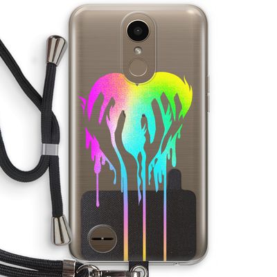 Hold My Heart: LG K10 (2017) Transparant Hoesje met koord