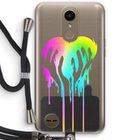 Hold My Heart: LG K10 (2017) Transparant Hoesje met koord