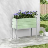Plantenbak Pastelgroen 100 x 45 x 90 cm Gegalvaniseerd staal
