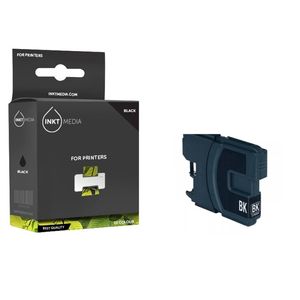 Inktmedia® - Inktcartridge - Geschikt Brother LC-985BK inktcartridge Zwart - Cartridge met Inkt