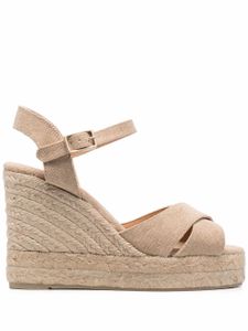 Castañer espadrilles en raphia tressé - Tons neutres