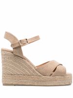 Castañer espadrilles en raphia tressé - Tons neutres - thumbnail