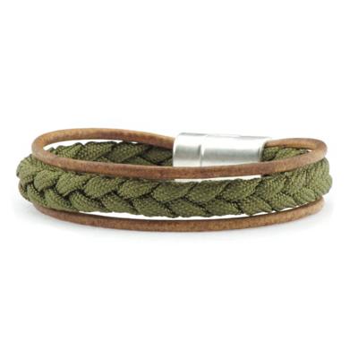 Qoss Armband Levi Khaki - Maat S