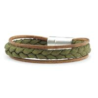 Qoss Armband Levi Khaki - Maat S