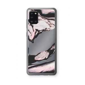 Roze stroom: Samsung Galaxy A31 Transparant Hoesje