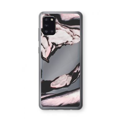 Roze stroom: Samsung Galaxy A31 Transparant Hoesje