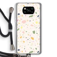 Terrazzo N°21: Xiaomi Poco X3 NFC Transparant Hoesje met koord Terrazzo N°21: Xiaomi Poco X3 NFC Transparant Hoesje met koord