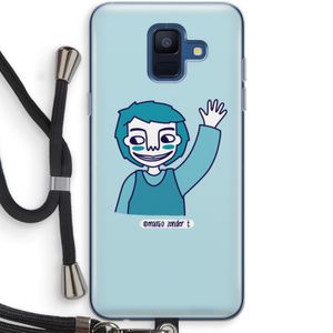 Zwaai: Samsung Galaxy A6 (2018) Transparant Hoesje met koord
