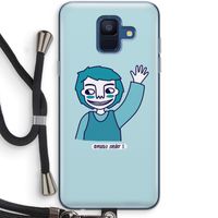 Zwaai: Samsung Galaxy A6 (2018) Transparant Hoesje met koord