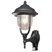 KonstSmide Klassieke muurlamp Parma zwart met bewegingsmelder 7235-750 - thumbnail