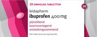 Leidapharm Ibuprofen 400mg Tabletten 20st