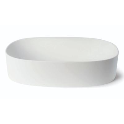 Waskom Luca Sanitair Tate 55x35x12,5 cm Solid Surface Mat Wit Luca Sanitair