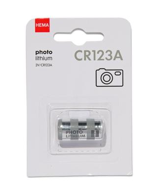 HEMA CR123A photo lithium batterij