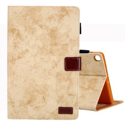 Voor Galaxy tab S5e/T720 Business stijl horizontale Flip lederen draagtas met houder & kaartsleuf & fotolijstjes & slaap/Wake-up functie (geel)