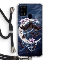 Vleermuizen Maan: Samsung Galaxy M31 Transparant Hoesje met koord