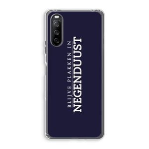 Blijve plakken in Negenduust: Sony Xperia 10 III Transparant Hoesje
