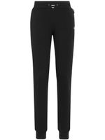 Philipp Plein pantalon de jogging à plaque logo - Noir - thumbnail