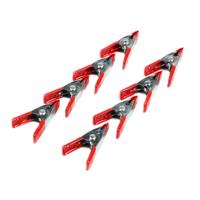 Benson Zeilklemmen/veerklemmen - 8x - staal - 5 cm - mini lijmklemmen