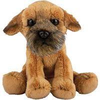 Pluche knuffel dieren Border Terrier hond 13 cm - thumbnail