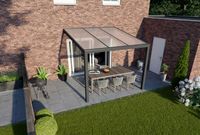 Greenline veranda 201x355 cm - antraciet structuur - 2 staanders - heldere beplating - incl. 3-delig antraciet glasschuifsysteem 180x220 cm - SALE02044 Aluminium Verasol Greenline veranda 201x355 cm - antraciet structuur - 2 staanders - heldere beplating - incl. 3-delig antraciet glasschuifsysteem 180x220 cm - SALE02044 Aluminium Verasol