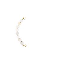 Solid Gold Tussenstuk Armband Edelsteen Hartje Wit