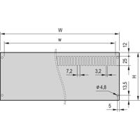 nVent SCHROFF 24576148 Achterplaat 4 stuk(s)