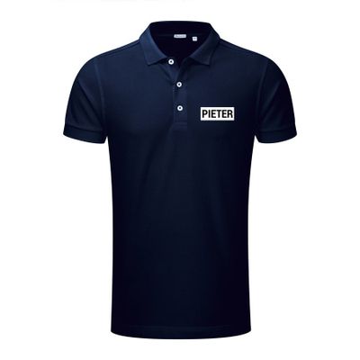 Polo voor heren bedrukken - Navy - M