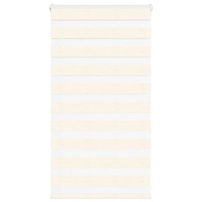 Zebra rolgordijn 85x100 cm stofbreedte 80,9 cm marmerbeige