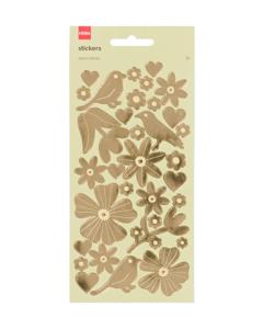 HEMA Stickervellen 19x10 Bloemen - 3 Stuks